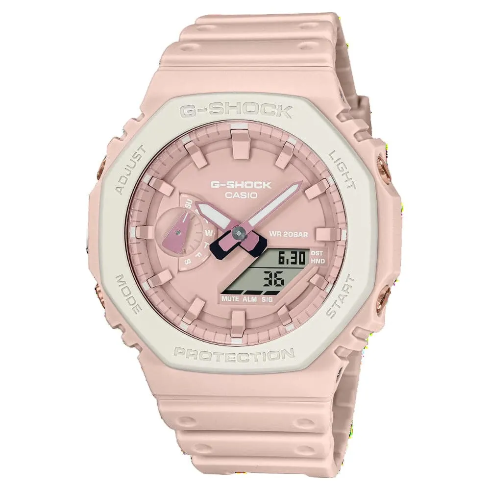 Casio G-Shock Digital-Analogue Pink Resin Strap Women Watch GA-2110SL-4A7DR-P 