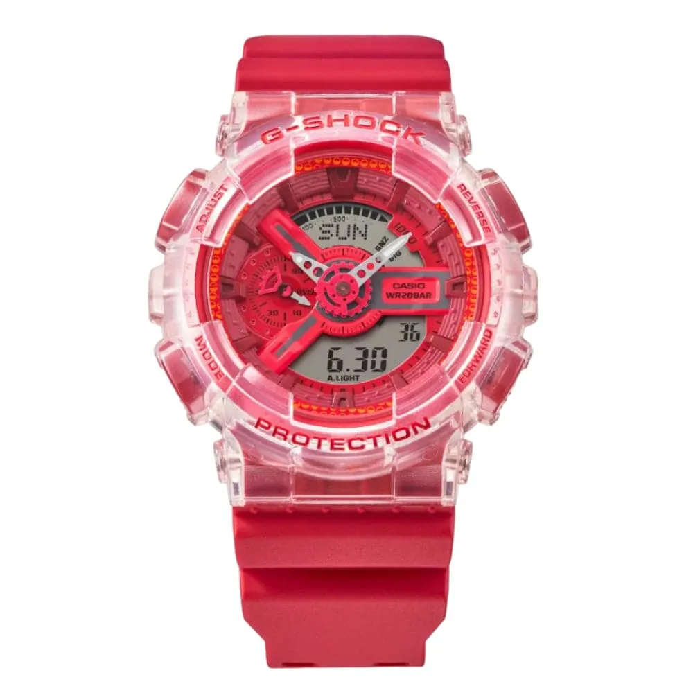   G-Shock Digital-Analogue Red Resin Strap Men Watch GA-110GL-4ADR