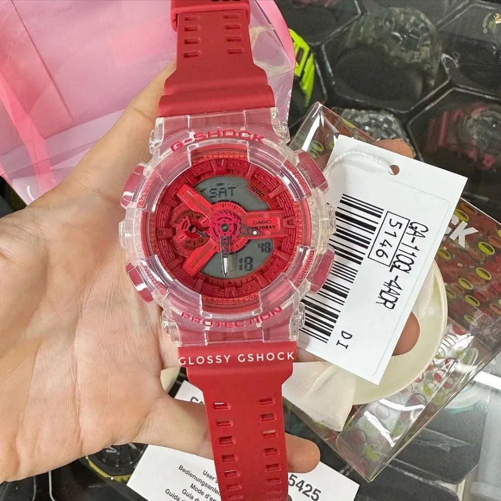   G-Shock Digital-Analogue Red Resin Strap Men Watch GA-110GL-4ADR