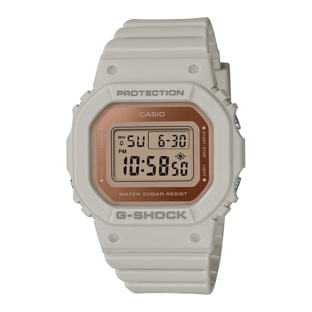 Casio G-Shock Digital Beige Resin Strap Women Watch GMD-S5600-8DR-P 