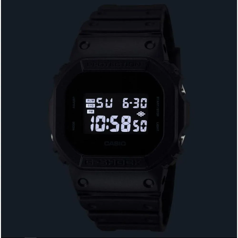   G-Shock Digital Black Resin Strap Men Watch DW-5600UBB-1DR