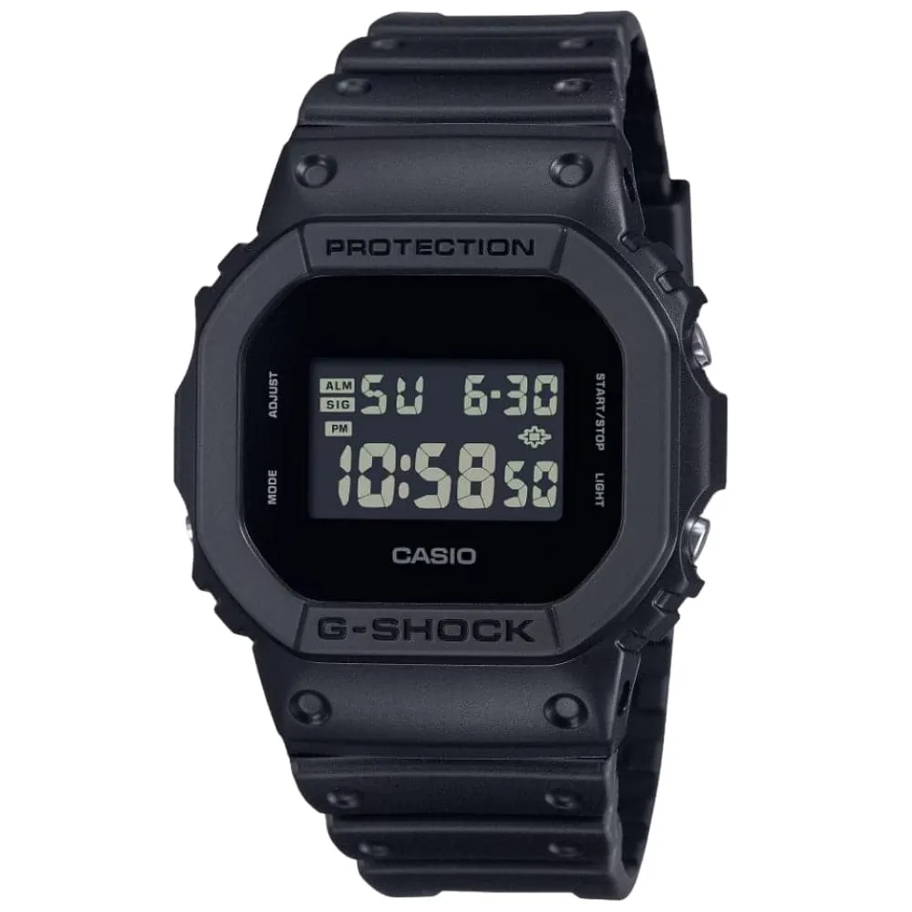 Casio G-Shock Digital Black Resin Strap Men Watch DW-5600UBB-1DR 