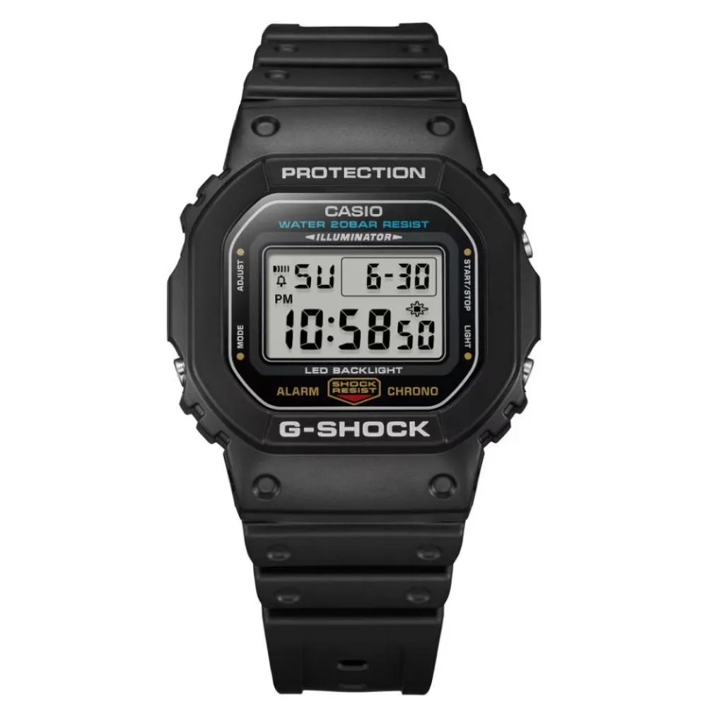   G-Shock Digital Black Resin Strap Men Watch DW-5600UE-1DR-P