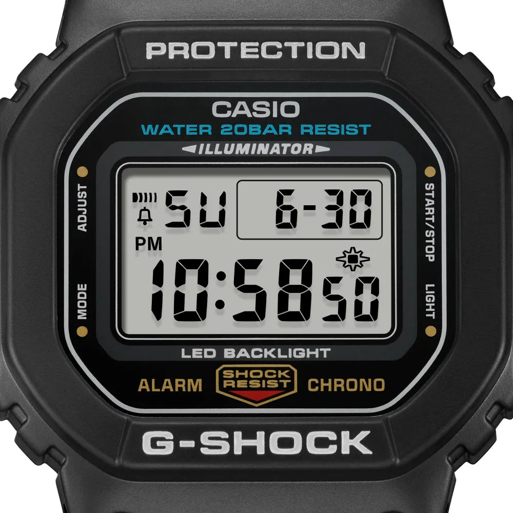   G-Shock Digital Black Resin Strap Men Watch DW-5600UE-1DR-P