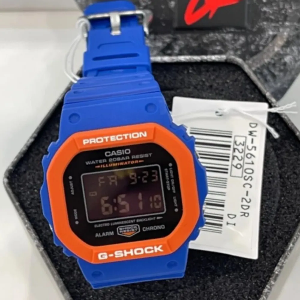   G-Shock Digital Blue Resin Strap Men Watch DW-5610SC-2DR-P