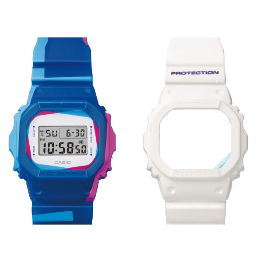   G-Shock Digital Blue Resin Strap Men Watch DWE-5600PR-2DR-P