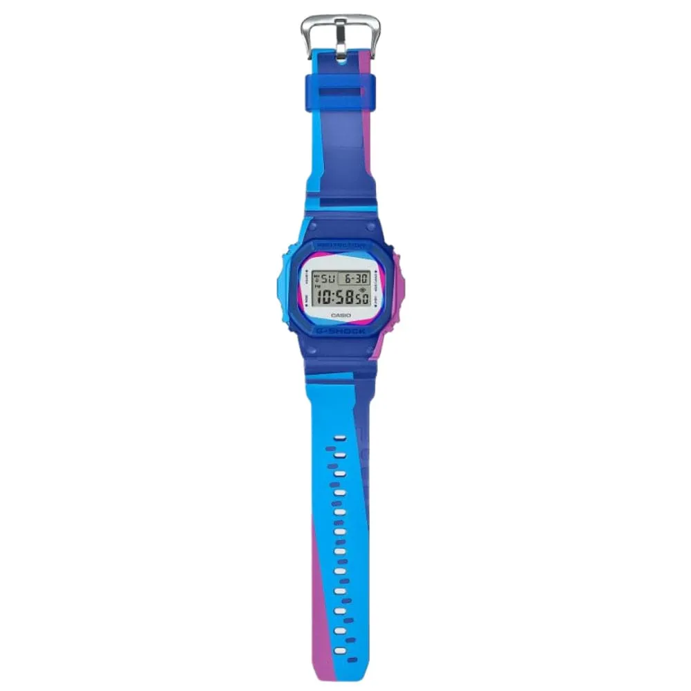   G-Shock Digital Blue Resin Strap Men Watch DWE-5600PR-2DR-P
