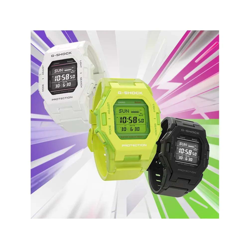   G-Shock Digital Bluetooth Connects Green Resin Strap Men's Watch GD-B500S-3DR