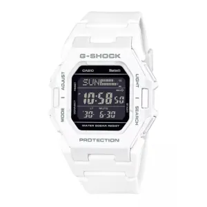 Casio G-Shock Digital Bluetooth Connects White Resin Strap Men's Watch GD-B500-7DR 