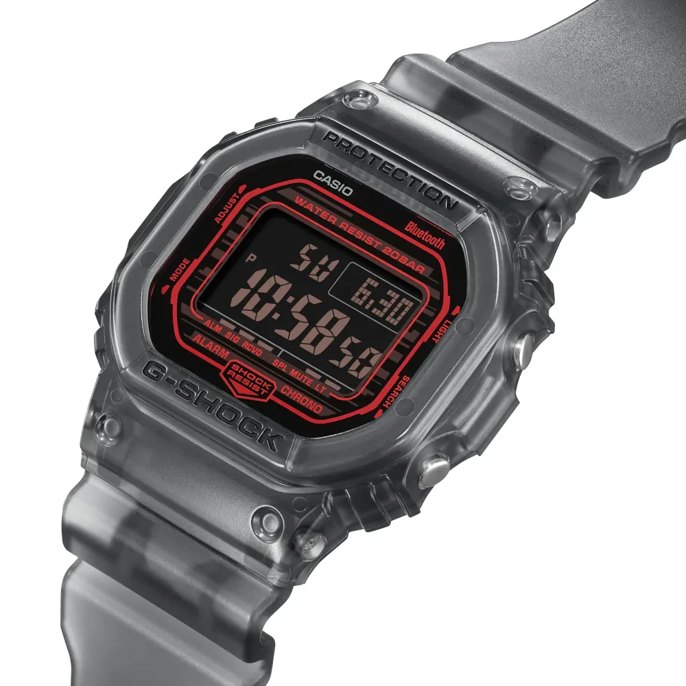   G-Shock Digital Gray Resin Strap Men Watch DW-B5600G-1DR-P
