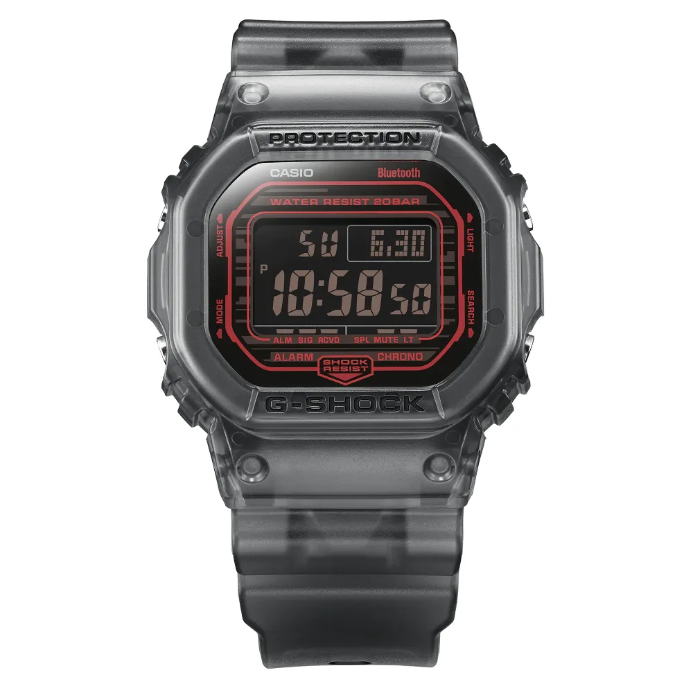   G-Shock Digital Gray Resin Strap Men Watch DW-B5600G-1DR-P