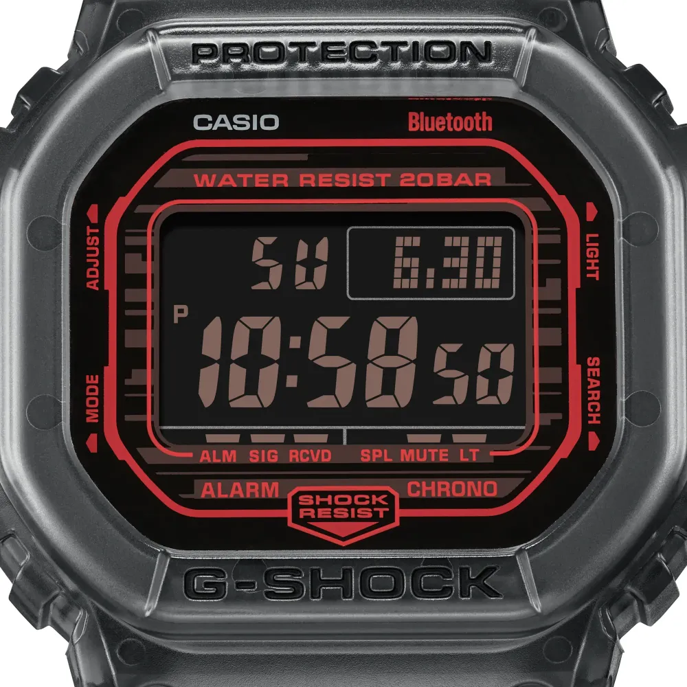   G-Shock Digital Gray Resin Strap Men Watch DW-B5600G-1DR-P