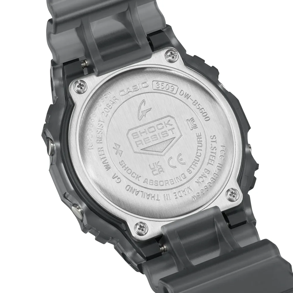   G-Shock Digital Gray Resin Strap Men Watch DW-B5600G-1DR-P