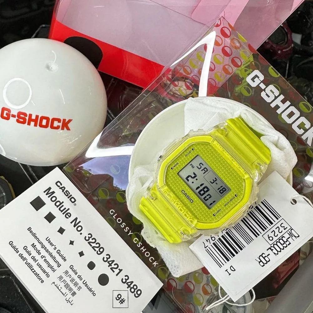   G-Shock Digital Mint Green Resin Strap Unisex Watch DW-5600GL-9DR