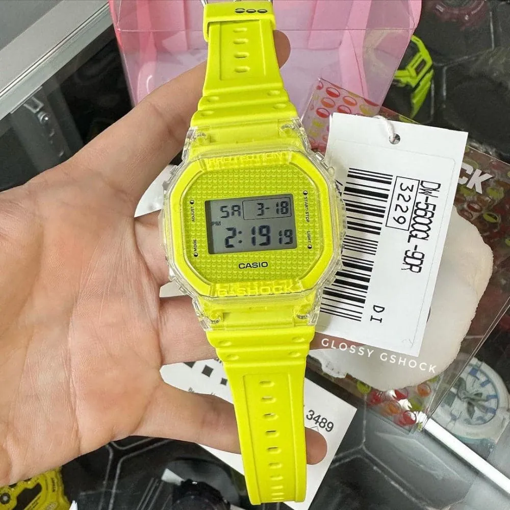   G-Shock Digital Mint Green Resin Strap Unisex Watch DW-5600GL-9DR