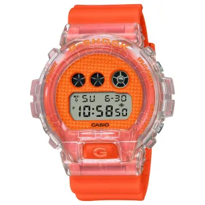 Casio G-Shock Digital Orange Resin Strap Unisex Watch DW-6900GL-4DR 
