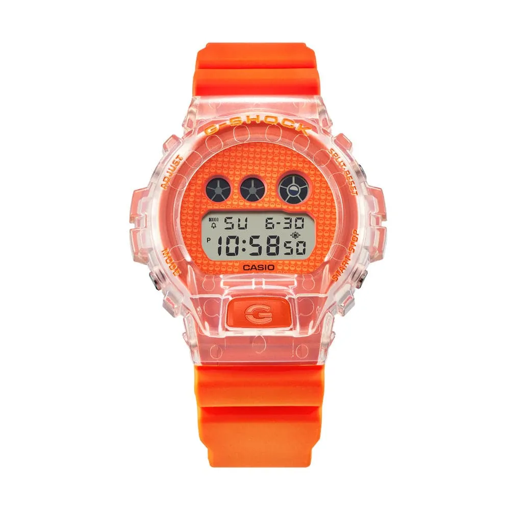   G-Shock Digital Orange Resin Strap Unisex Watch DW-6900GL-4DR