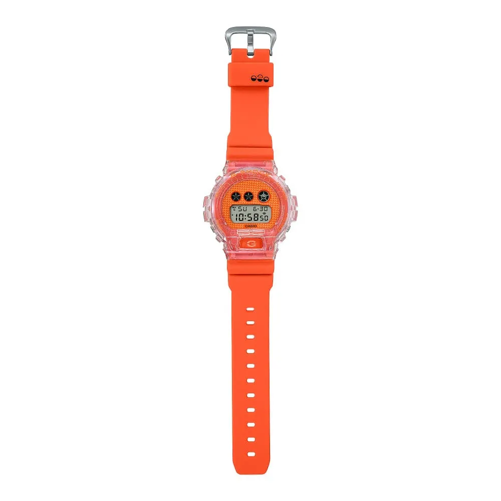   G-Shock Digital Orange Resin Strap Unisex Watch DW-6900GL-4DR