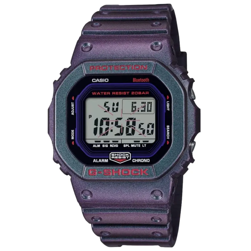 Casio G-Shock Digital Purple Resin Strap Unisex Watch DW-B5600AH-6DR 
