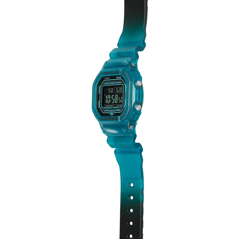   G-Shock Digital Transparent Color Resin Strap Men Watch DW-B5600G-2DR