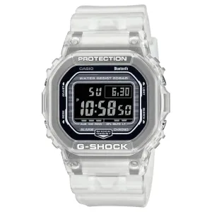 Casio G-Shock Digital Transparent White Resin Strap Men Watch DW-B5600G-7DR-P 