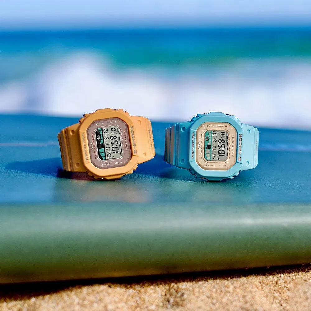    G Shock Digital Watch G-Lide Beach Nostalgia Pale Orange GLX-S5600-4ER