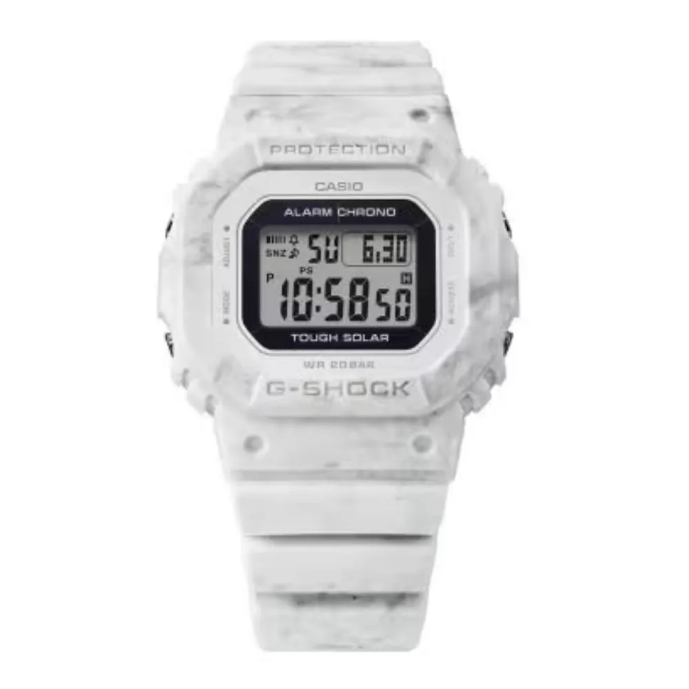  G-Shock Digital White Resin Strap Shock Resistant Men's Watch GMS-S5600RT-7DR-P