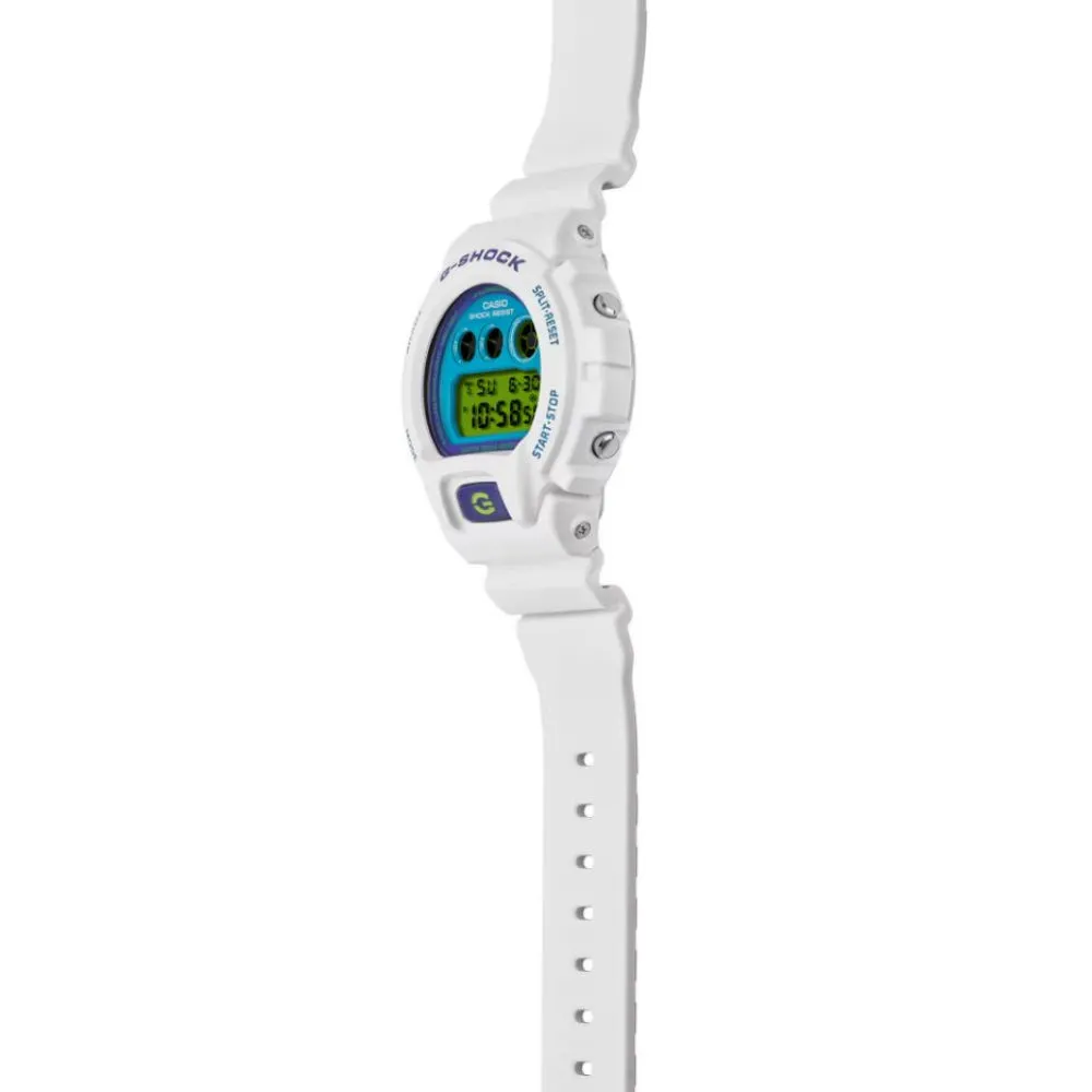   G-Shock Digital White Resin Strap Unisex Watch DW-6900RCS-7DR-P