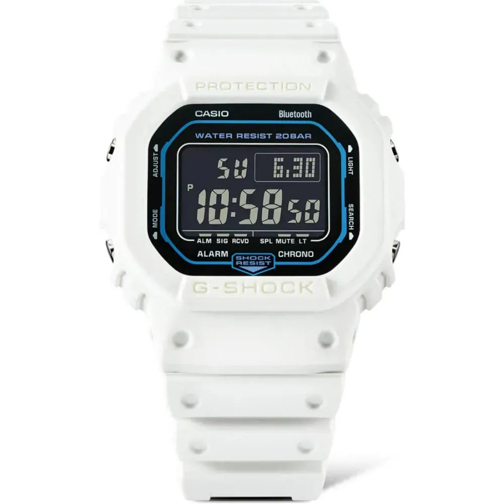   G-Shock Digital White Resin Strap Unisex Watch DW-B5600SF-7DR