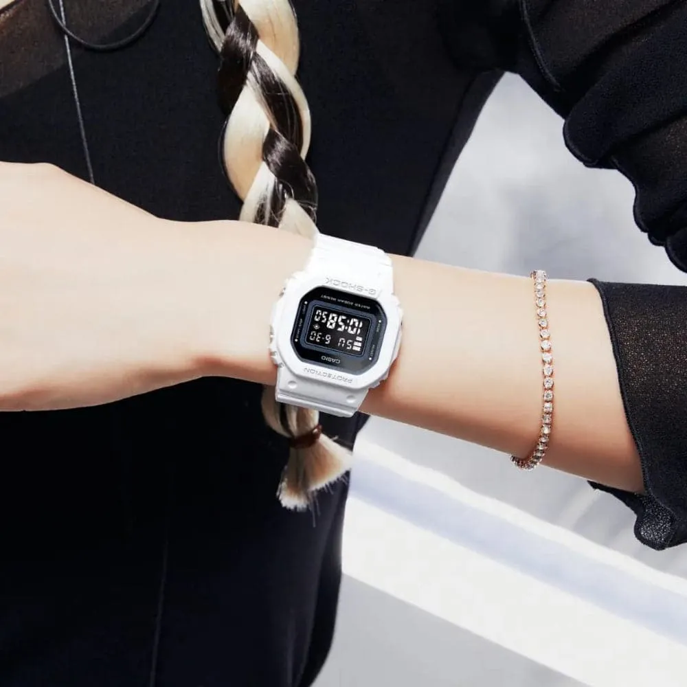   G-Shock Digital White Resin Strap Women Watch GMD-S5600-7DR-P