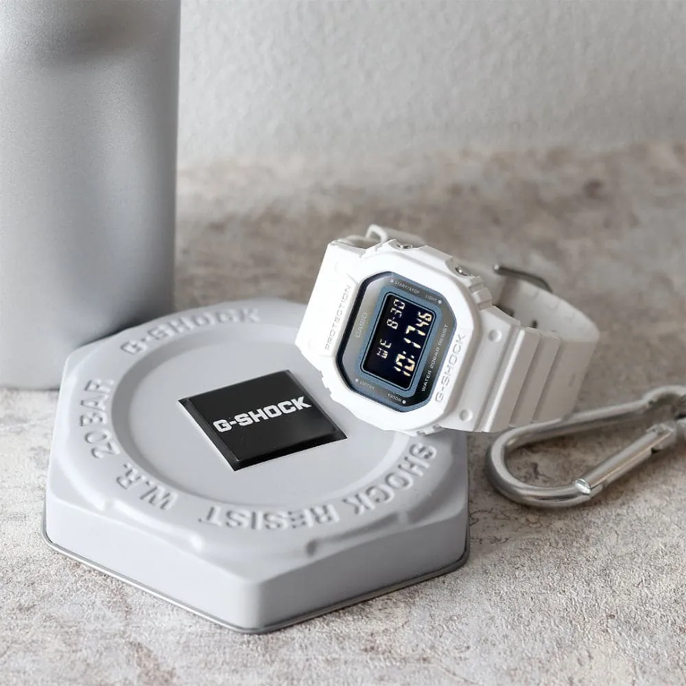   G-Shock Digital White Resin Strap Women Watch GMD-S5600-7DR-P