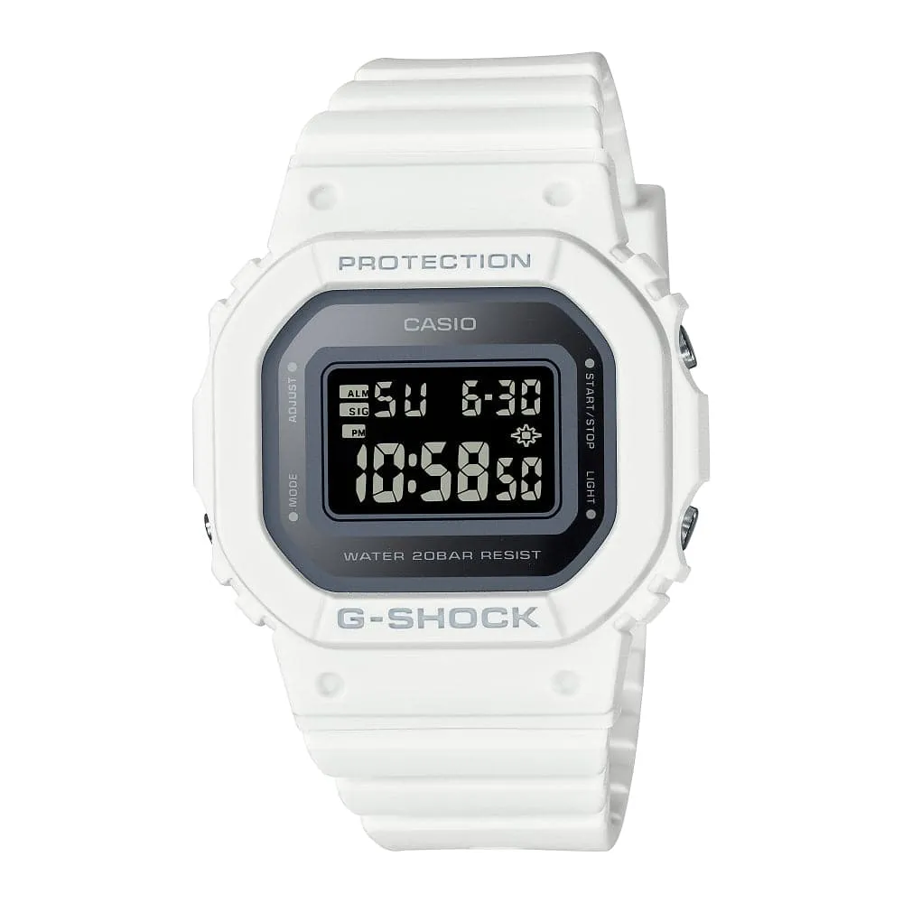 Casio G-Shock Digital White Resin Strap Women Watch GMD-S5600-7DR-P 