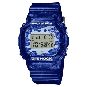 CASIO G-SHOCK DW-5600BWP-2DR-P BLUE RESIN STRAP UNISEX WATCH 