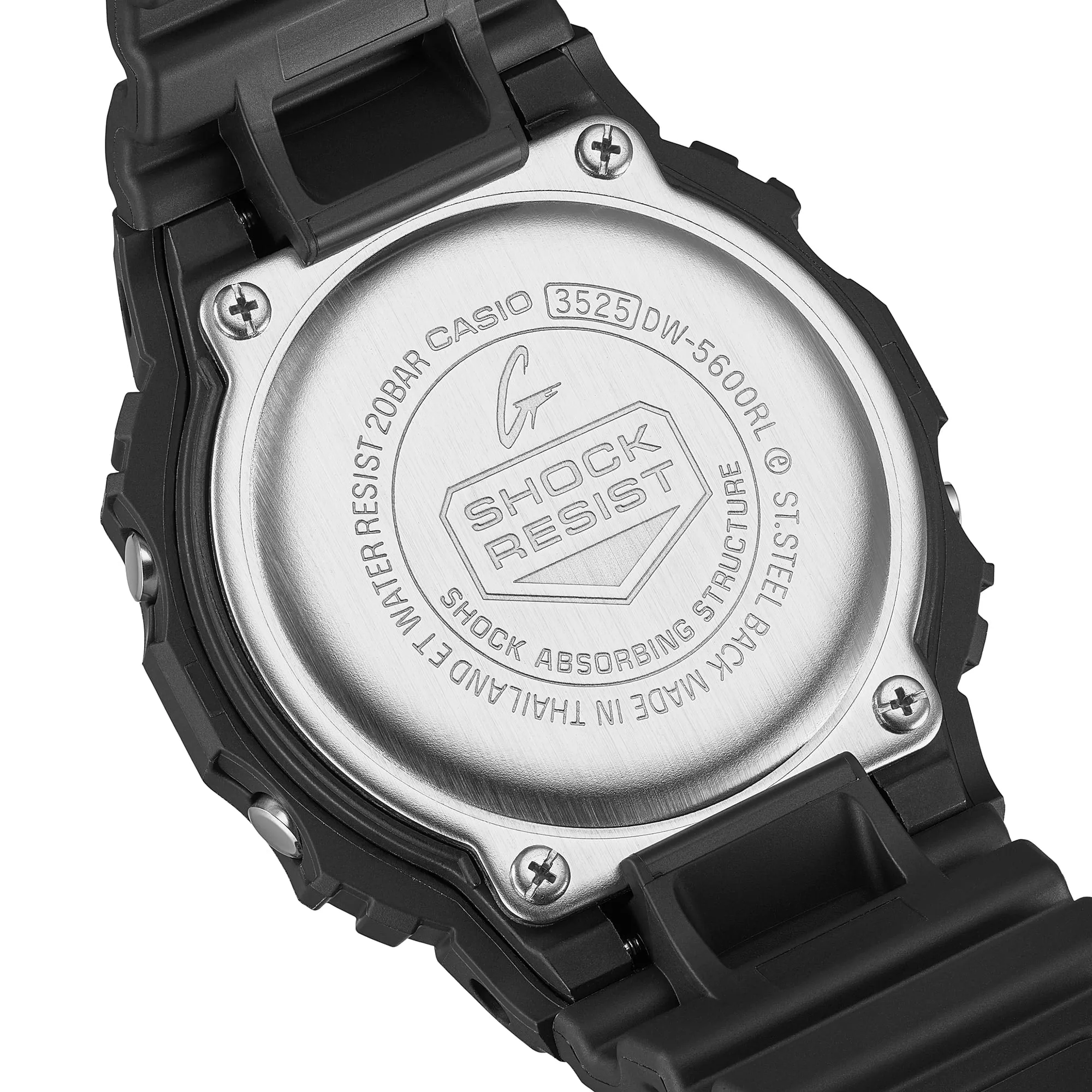   G-SHOCK DW-5600RL-1DR DIGITAL BLACK AND RED WATCH