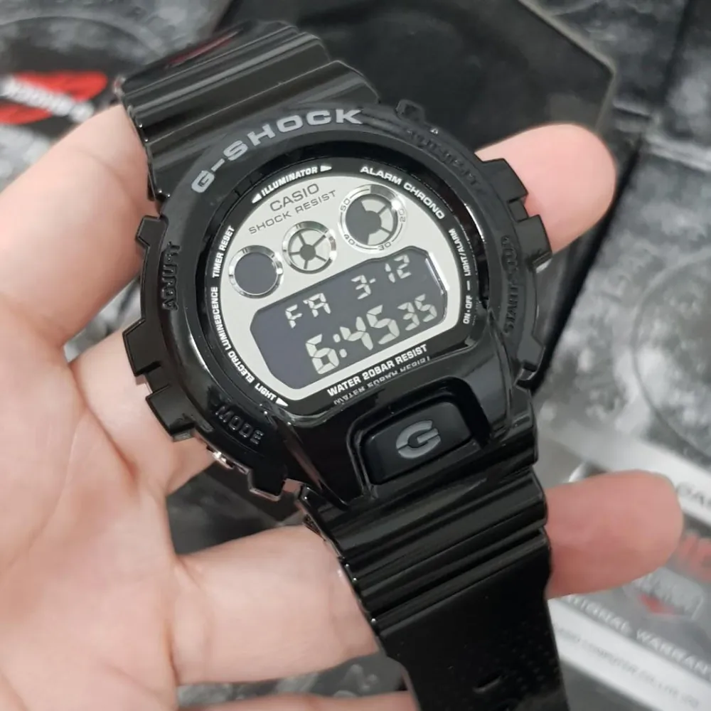  G-SHOCK DW-6900NB-1DR-P DIGITAL QUARTZ BLACK RESIN MEN'S WATCH