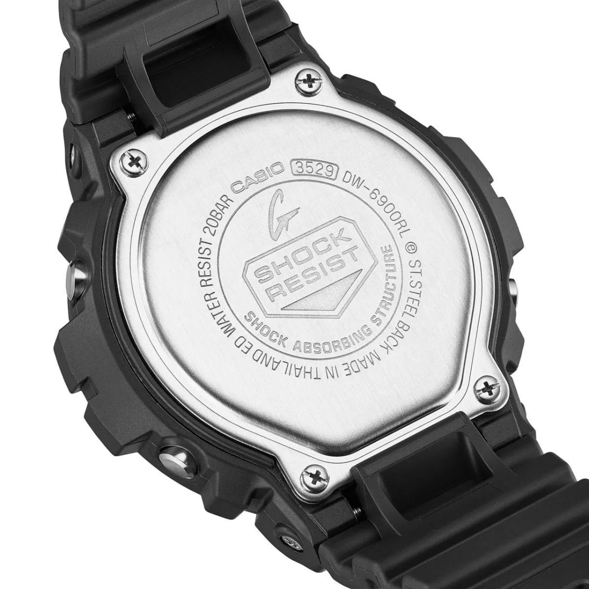   G-SHOCK DW-6900RL-1DR DIGITAL BLACK AND RED WATCH