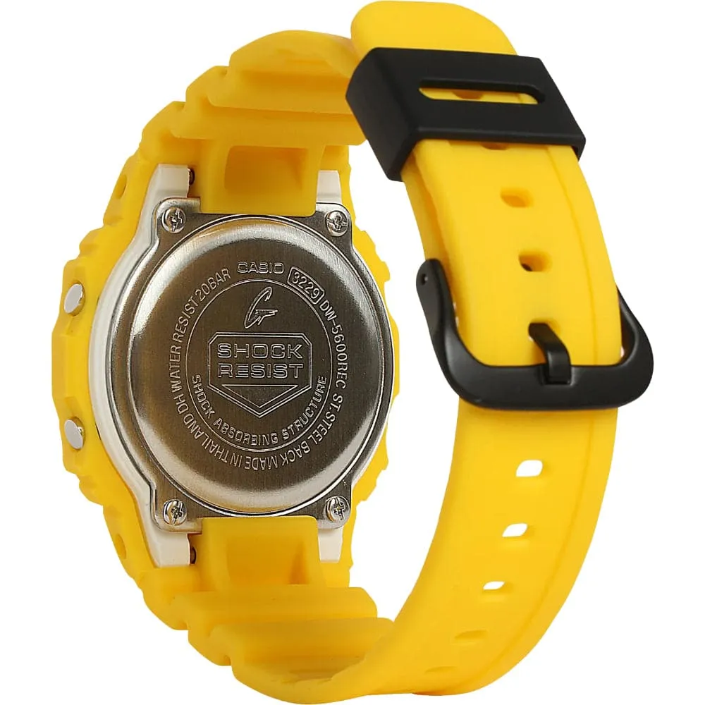   G-SHOCK DWE-5600R-9DR-P YELLOW RESIN STRAP MEN WATCH