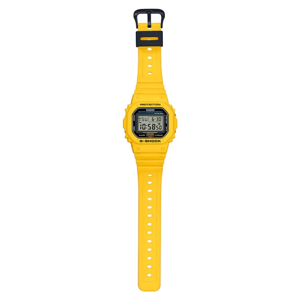   G-SHOCK DWE-5600R-9DR-P YELLOW RESIN STRAP MEN WATCH