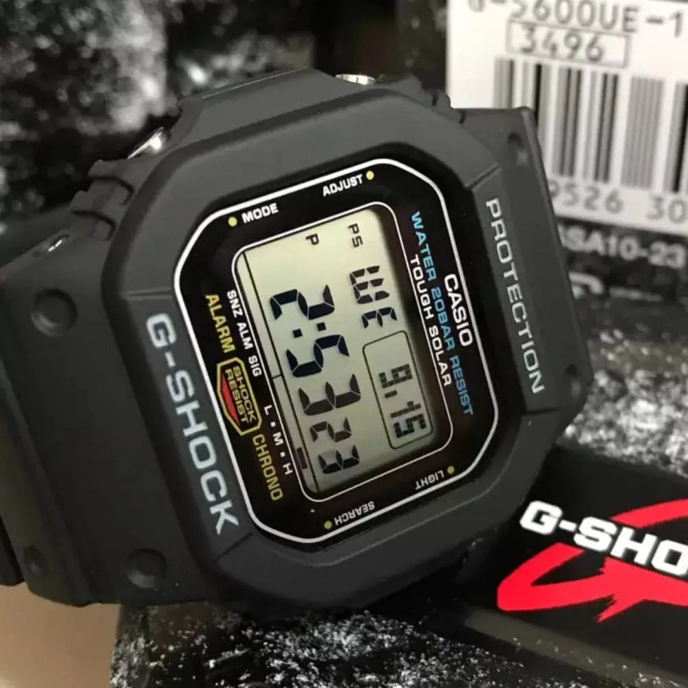   G-SHOCK G-5600UE-1DR-P BLACK RESIN STRAP MEN WATCH