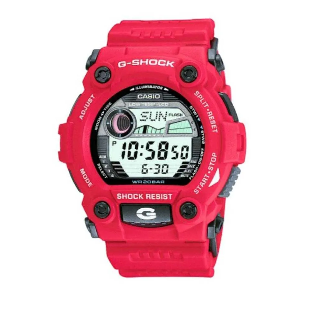 CASIO G-SHOCK G-7900A-4DR DIGITAL QUARTZ RED RESIN MEN'S WATCH 