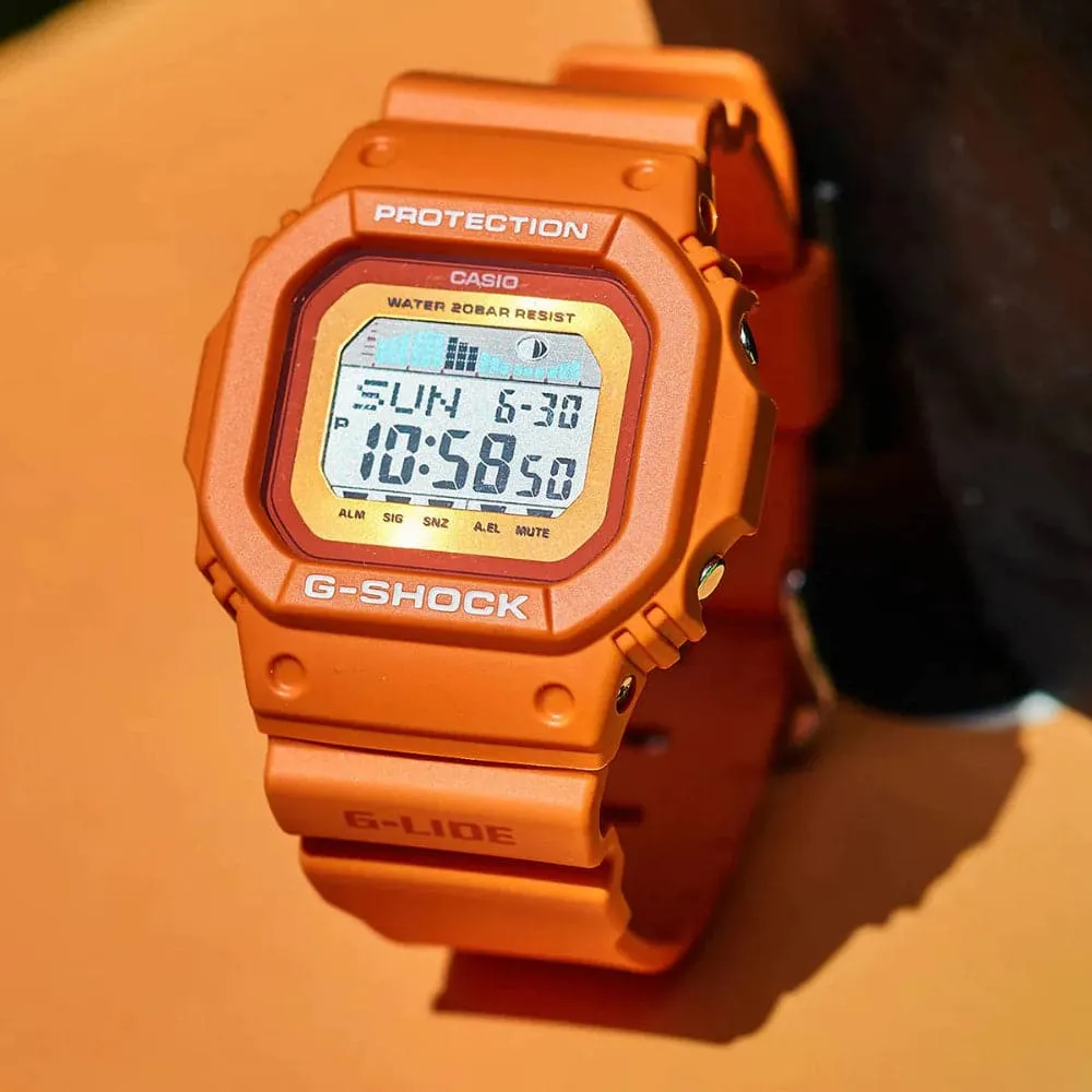   G-Shock G-Lide Digital Orange Resin Strap Unisex Watch GLX-S5600-4DR