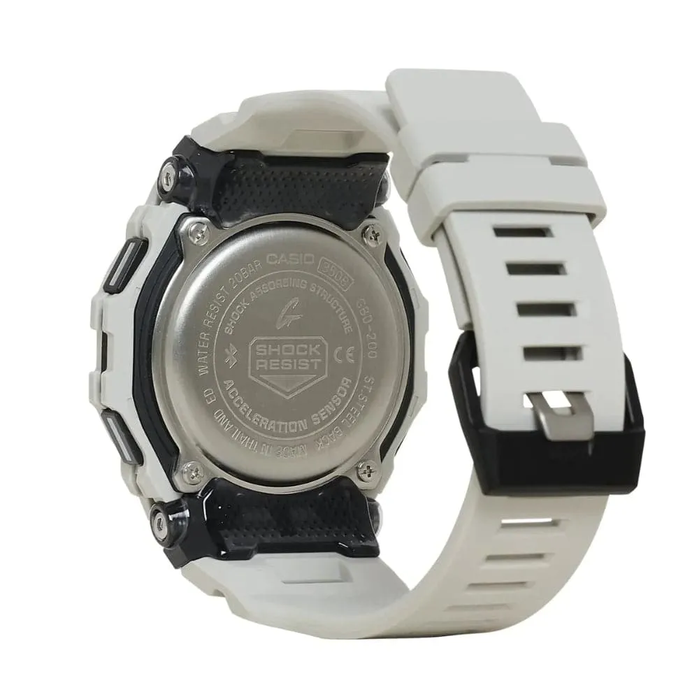   G-Shock G-Squad Digital Grey Resin Strap Watch For Men GBD-200UU-9DR