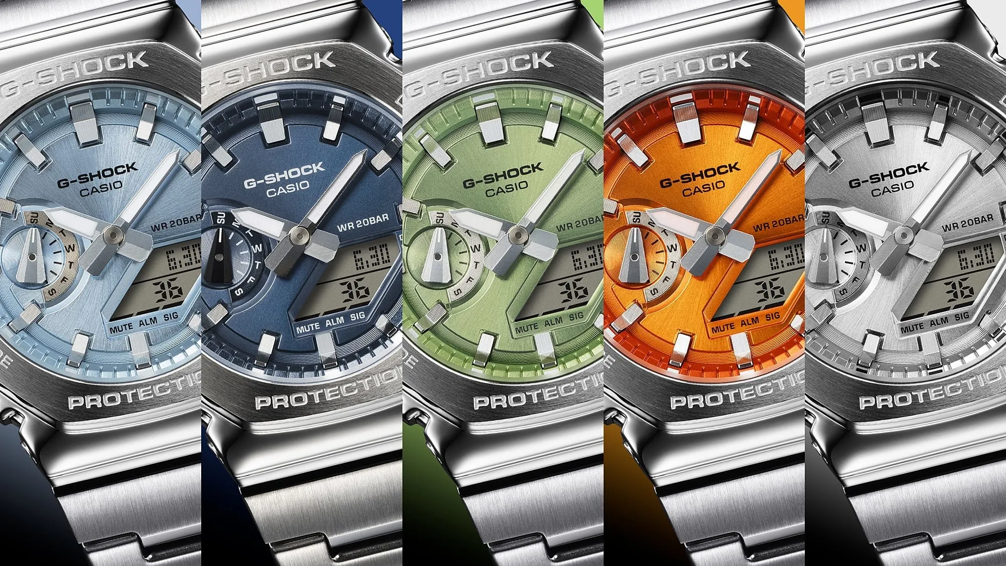   G-Shock G-Steel Green Dial Watch GM-2110D-3ADR