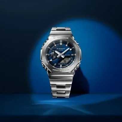   G-Shock G-Steel Silver Watch GM-2110D-2BDR