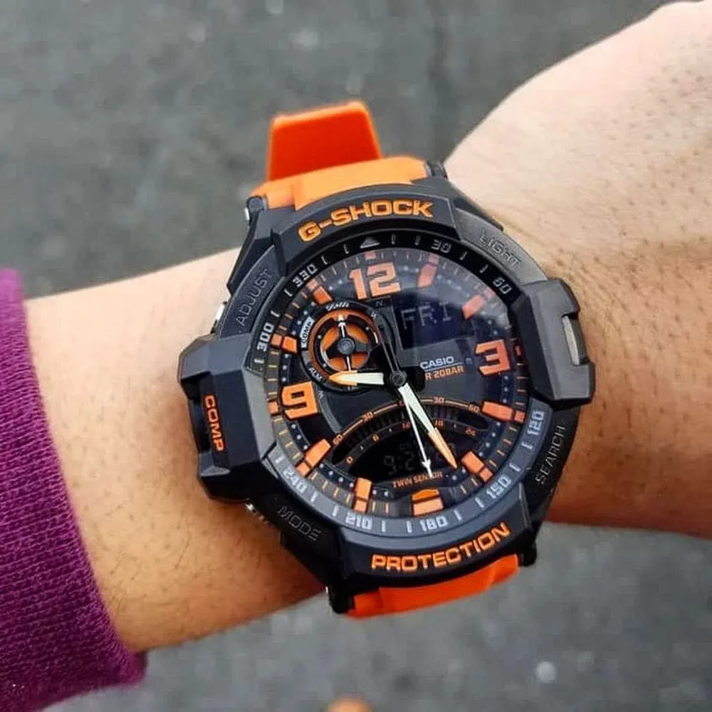  G-Shock GA-1000-4ADR Orange Resin Master of G - Air Gravitymaster Men's Watch
