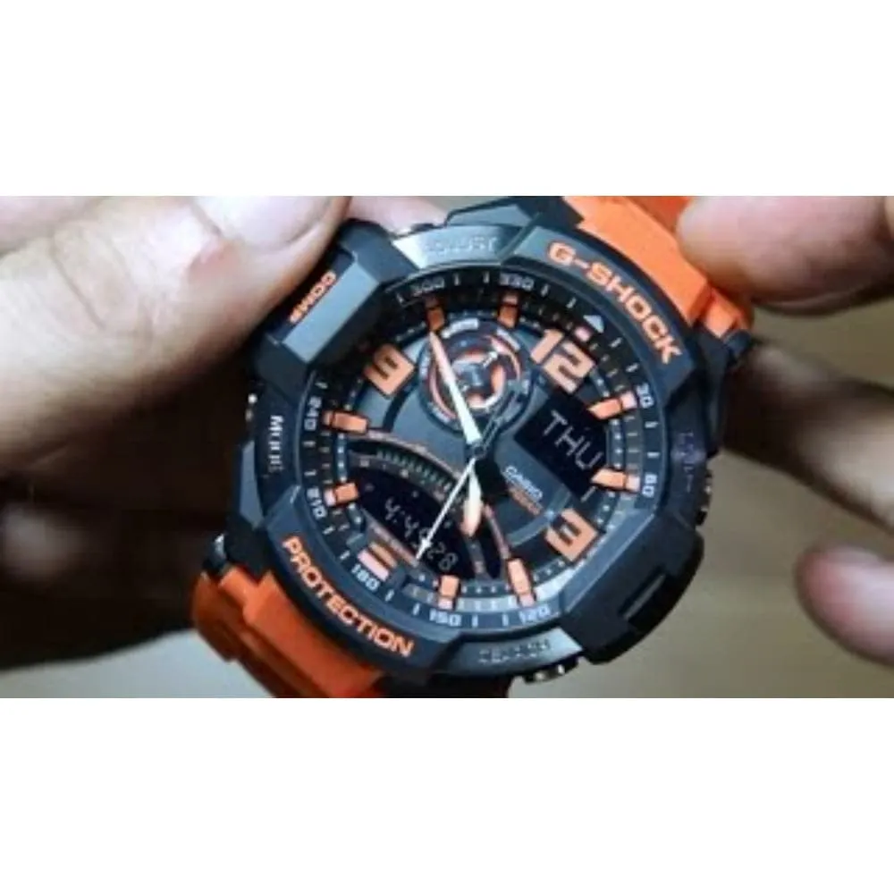   G-Shock GA-1000-4ADR Orange Resin Master of G - Air Gravitymaster Men's Watch