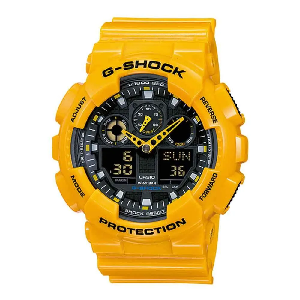   G-SHOCK GA-100A-9ADR-P ANALOG-DIGITAL MEN'S WATCH