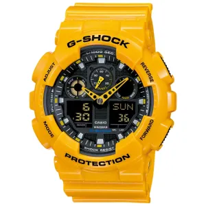 CASIO G-SHOCK GA-100A-9ADR-P ANALOG-DIGITAL MEN'S WATCH 
