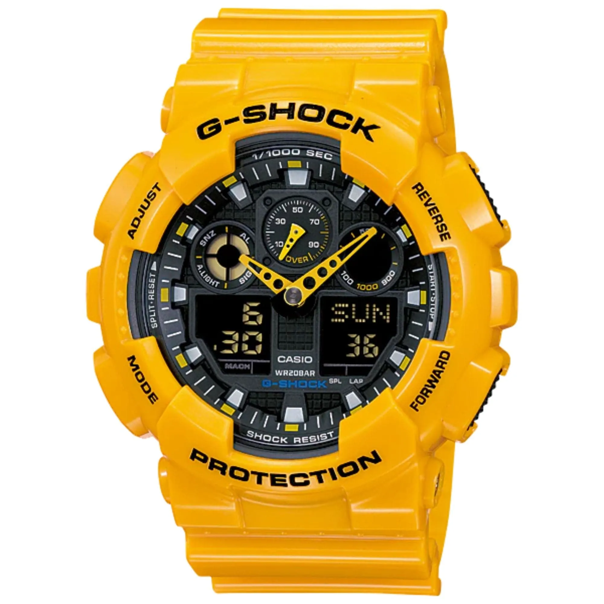 CASIO G-SHOCK GA-100A-9ADR-P ANALOG-DIGITAL MEN'S WATCH 