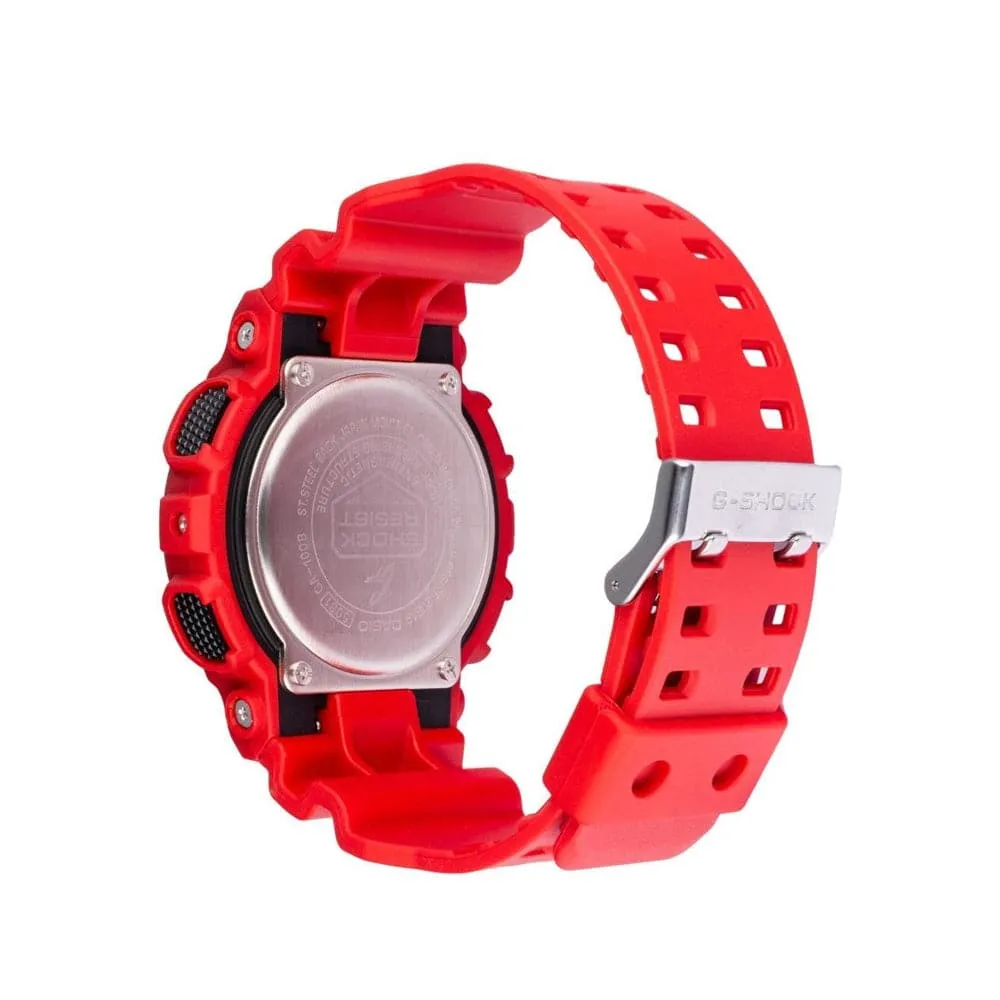   G-SHOCK GA-100B-4ADR-P DIGITAL RED RESIN UNISEX WATCH